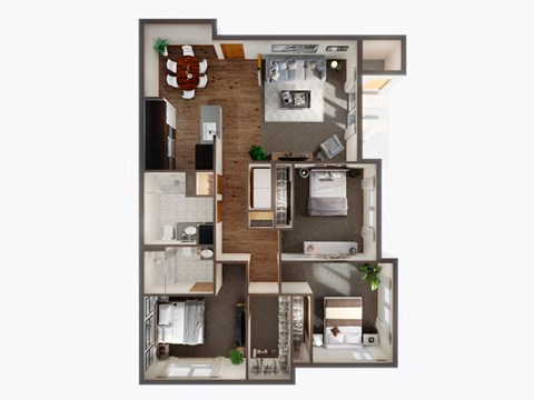 3 Bed, 2 Bath Floor Plan at Panorama, Snoqualmie, 98065